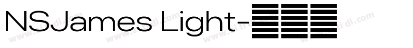 NSJames Light字体转换